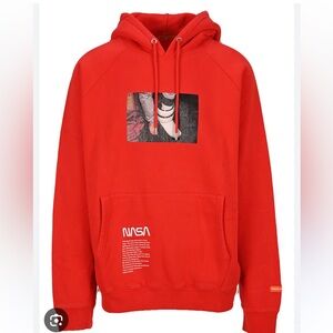 Heron Preston NASA Photo Hooded Sweatshirt 'Red'